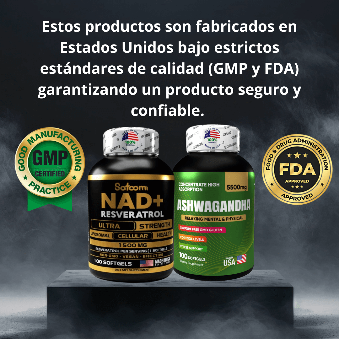 NAD + RESVERATROL Y ASHWAGANDHA