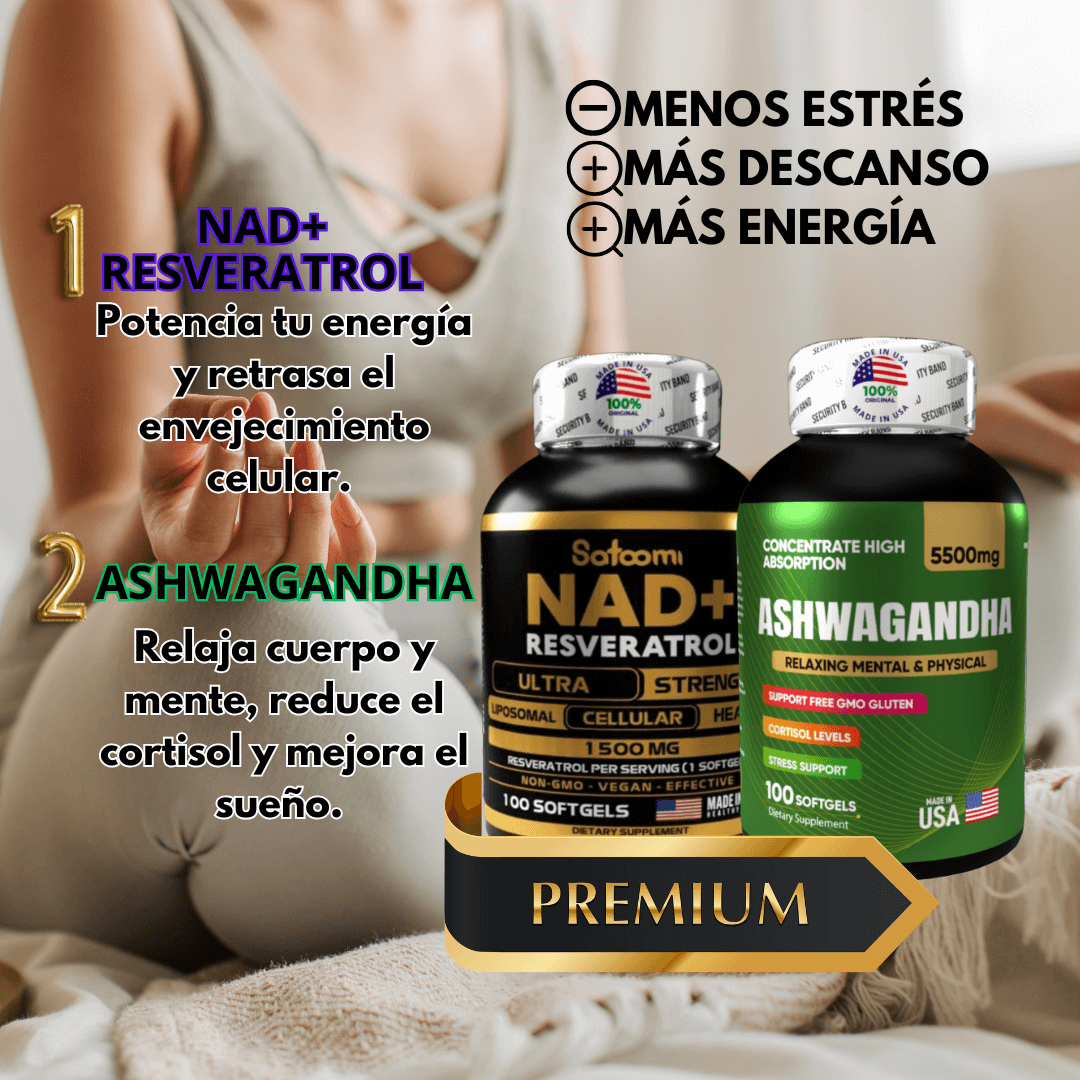 NAD + RESVERATROL Y ASHWAGANDHA