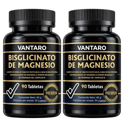 Bisglicinato de Magnesio 500mg - 90 Tabletas (Copia)