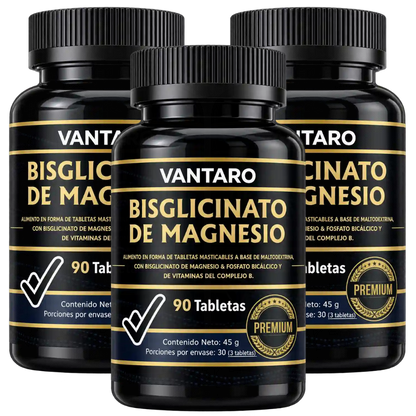 Bisglicinato de Magnesio 500mg - 90 Tabletas (Copia)