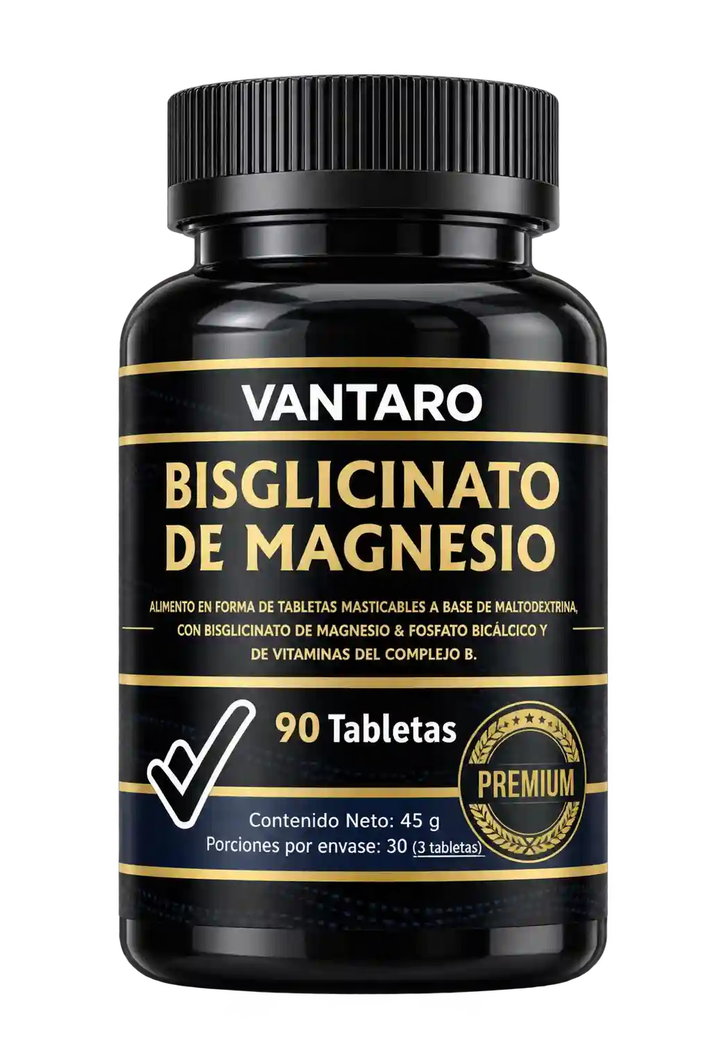 Bisglicinato de Magnesio 500mg - 90 Tabletas (Copia)