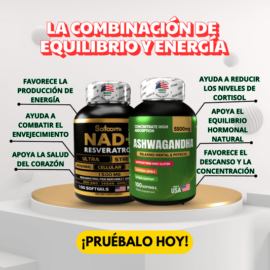 NAD + RESVERATROL Y ASHWAGANDHA